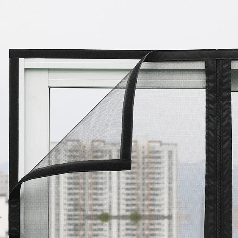 Self-adhesive zipper mosquito net,anti-mosquito net anti-mosquito window screen customized mosquitera,Mosquito nets for windows