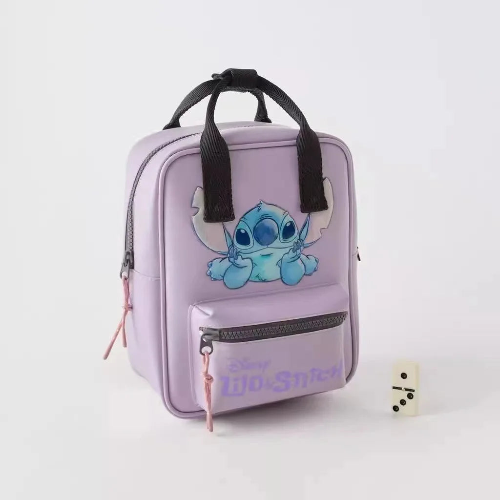 New Disney Stitch Children's Backpack Kawaii Figure Mickey Mouse Donald Duck Schoolbags Women Large Capacity Travel Computer Bag