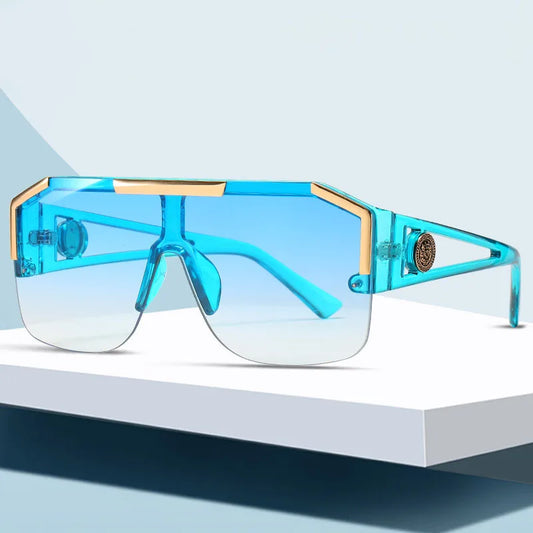 Fashion Luxury Brand Designer Oversized Square Sunglasses Men Women Vintage Big Frame Gradient Driving Sun Glasses UV400 Eyewear