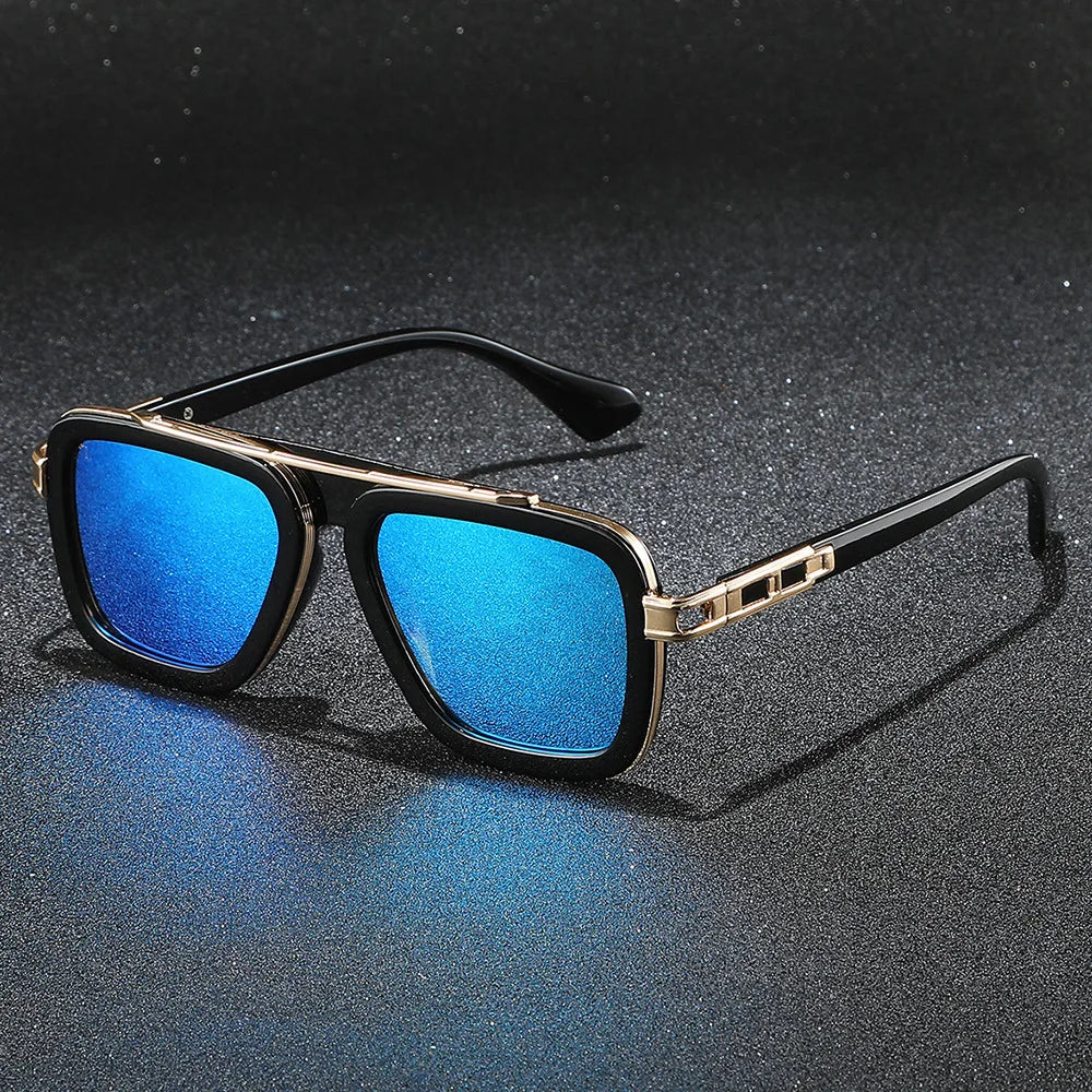 Europe and the United States retro dita square frame sunglasses men fashionable sunglasses men net red shades advanced ins style