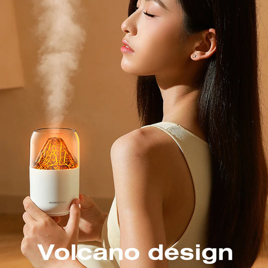 Volcano Modelling Humidifier USB Home Ambient Light Humidifier Car Aromatherapy Machine Desktop Aromatherapy Oil Humidifier