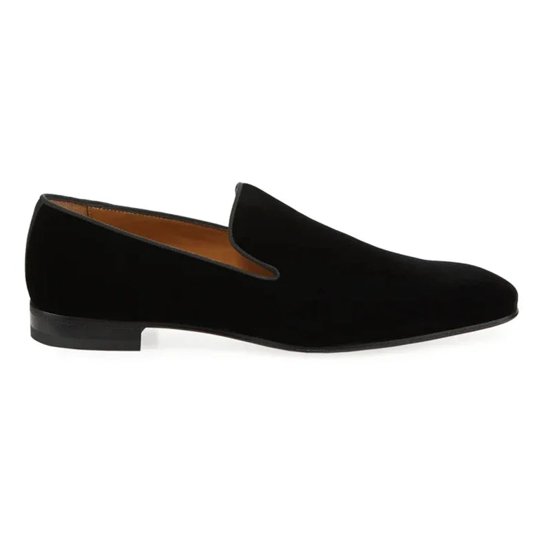 Men Loafers Shoes Suede Low-heeled Solid Color Comfortable Casual Retro Wear Fashion Everyday All-match Classic Shoes