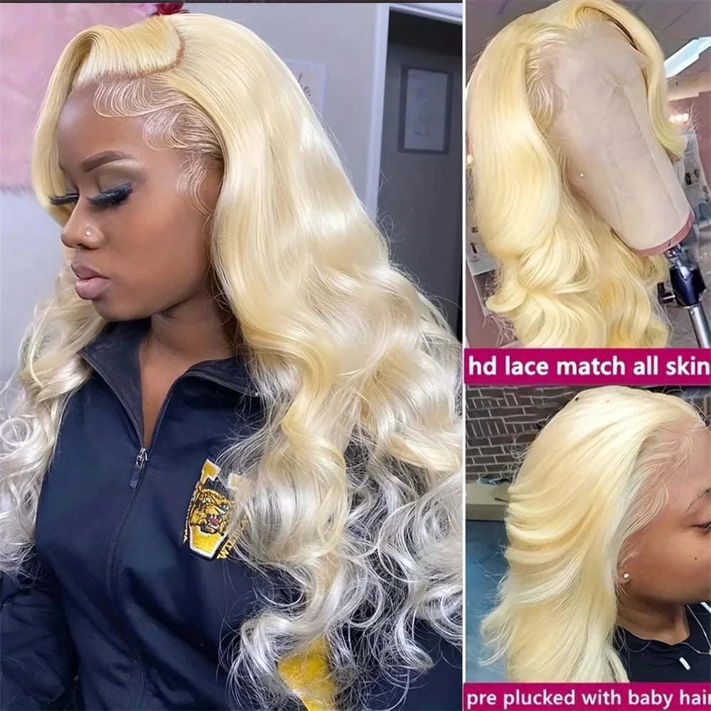 blonde lace front wig human hair 613 hd lace frontal wig 13x6 body wave wigs glueless wigs on sale for women cosplay choice