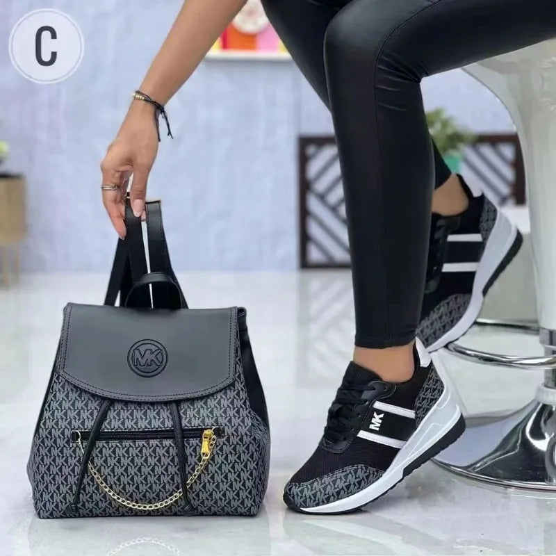 2024 Spring New Breathable Women's Running Shoes Students Platform Sneakers Mesh Shoe Fashion Lady Flats for Outdoor Sport