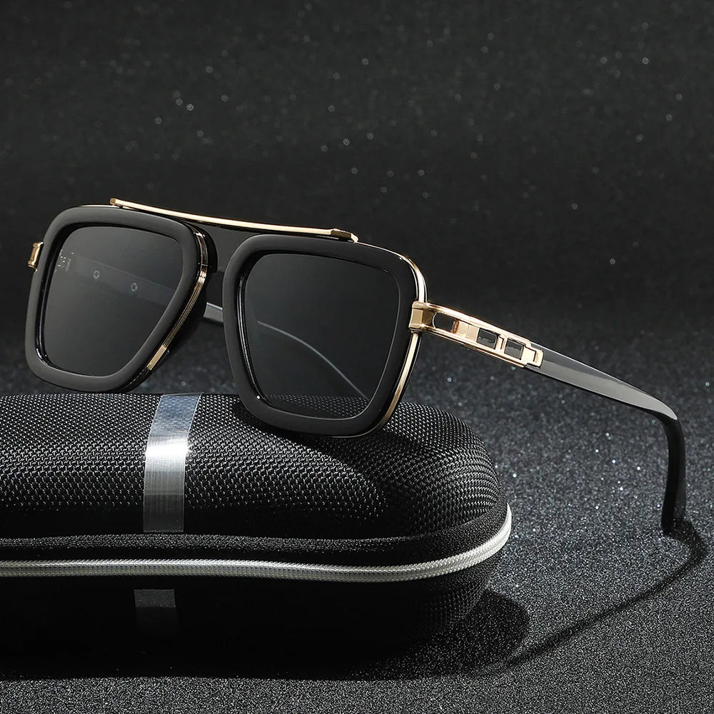 Europe and the United States retro dita square frame sunglasses men fashionable sunglasses men net red shades advanced ins style