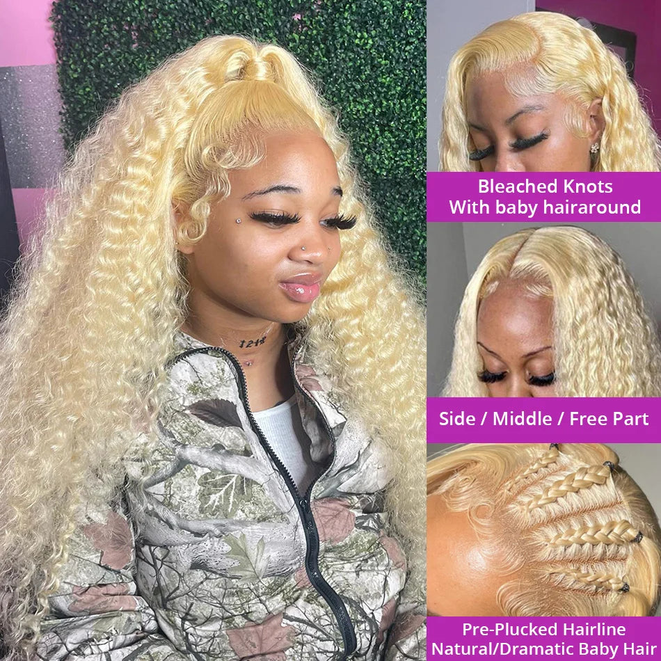 613 Hd Lace Frontal Wig 13X6 Blonde Lace Front Wig Human Hair 13X4 Curly Lace Front Human Hair Wig Hd Lace Wig 13X6 Human Hair