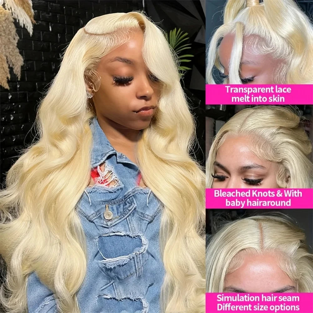 blonde lace front wig human hair 613 hd lace frontal wig 13x6 body wave wigs glueless wigs on sale for women cosplay choice