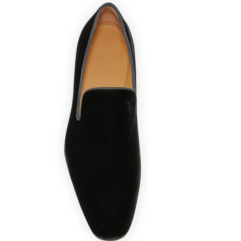 Men Loafers Shoes Suede Low-heeled Solid Color Comfortable Casual Retro Wear Fashion Everyday All-match Classic Shoes